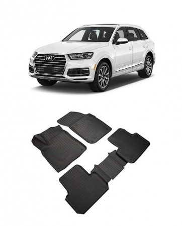 Audi - Set covorase cauciuc tip tavita Audi Q7  (2015-2022)