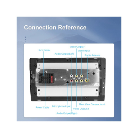 Radio FM, MP3, MP5 Player 1Din ecran 9 inch Wireless CarPlay Android Auto BT FM [5]