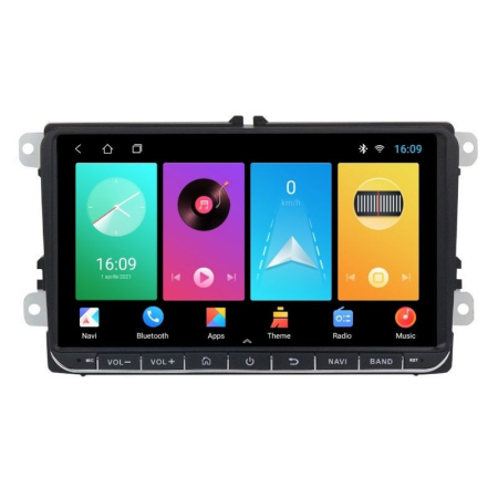 Navigatie dedicata cu Android VW Skoda, Seat    2GB RAM, Radio GPS Dual Zone, Display HD IPS 9" Touchscreen, Internet Wi-Fi, Bluetooth, MirrorLink, USB [3]