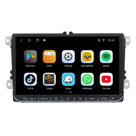 Electronice si electrice auto - Navigatie dedicata cu Android VW Skoda, Seat    2GB RAM, Radio GPS Dual Zone, Display HD IPS 9" Touchscreen, Internet Wi-Fi, Bluetooth, MirrorLink, USB