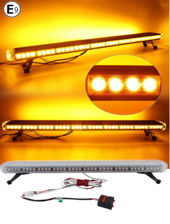 Girofaruri - Rampa luminoasa girofar 12-24V cu lumina galben portocaliu 1200x215x130mm