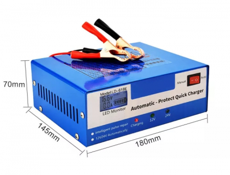 Redresor acumulatori camioane auto moto 12V-24V, tensiune de intrare 130-250V [4]