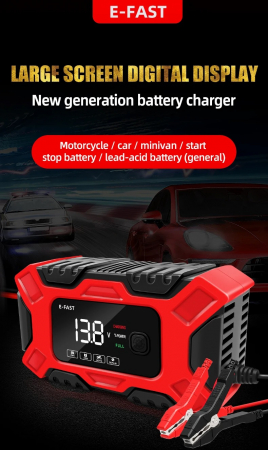 Redresor incarcator auto moto cu ecran LCD, reparare prin impulsuri și moduri de vară/iarnă 12V 6 Amp [11]