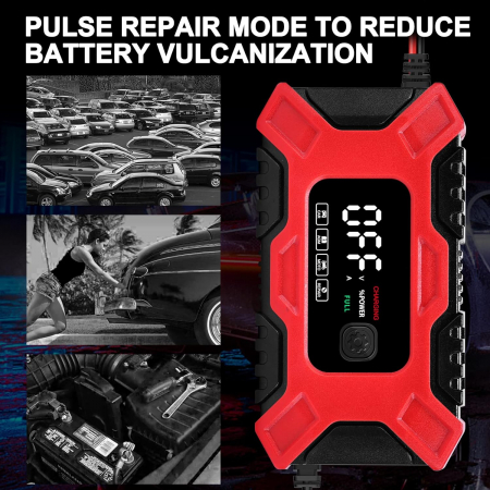 Redresor incarcator auto moto cu ecran LCD, reparare prin impulsuri și moduri de vară/iarnă 12V 6 Amp [7]