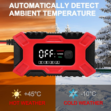 Redresor incarcator auto moto cu ecran LCD, reparare prin impulsuri și moduri de vară/iarnă 12V 6 Amp [4]