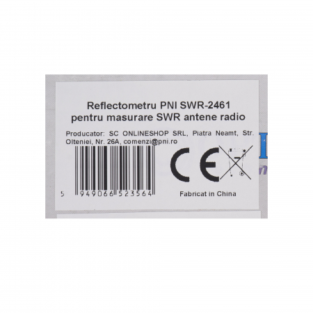 Reflectometru PNI SWR-2461 pentru masurare SWR antene radio in frecventa 26-30Mhz si putere statii radio CB [4]