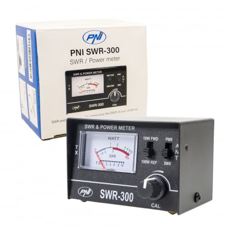 Electronice si electrice auto - Reflectometru PNI SWR-300 PWR-SWR Meter, pentru masurare SWR antene radio in frecventa 26-30Mhz si putere statii radio CB