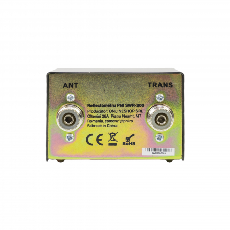 Reflectometru PNI SWR-300 PWR-SWR Meter, pentru masurare SWR antene radio in frecventa 26-30Mhz si putere statii radio CB [4]