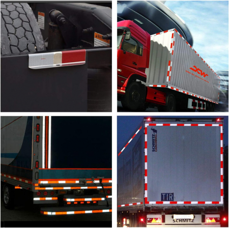 Rola banda reflectorizanta tip fagure alba/rosie 5.5 cm x 45.7 m [9]