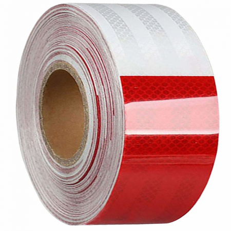 Rola banda reflectorizanta tip fagure alba/rosie 5.5 cm x 45.7 m [4]