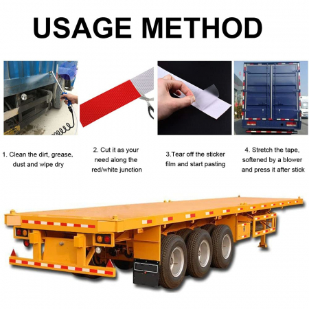 Rola banda reflectorizanta tip fagure alba/rosie 5.5 cm x 45.7 m [7]