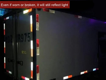 Rola banda reflectorizanta tip fagure alba/rosie 5.5 cm x 45.7 m [6]