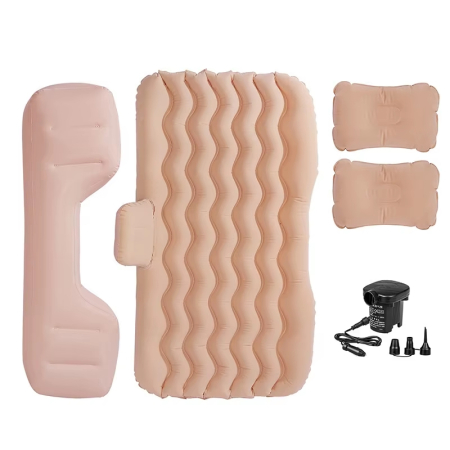 Saltea gonflabila pentru bancheta din spate a masinii cu pompa si perne – universala, pentru calatorii si camping [2]