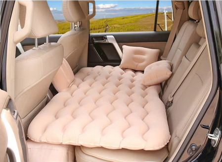 Saltea gonflabila pentru bancheta din spate a masinii cu pompa si perne – universala, pentru calatorii si camping [3]