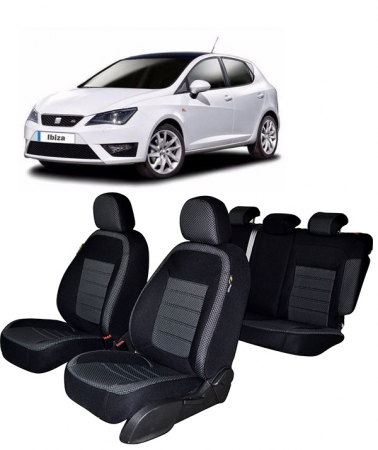 Seat - Set Huse scaune dedicate SEAT IBIZA 2017-2018 Premium (BANCHETA FRACTIONATA)