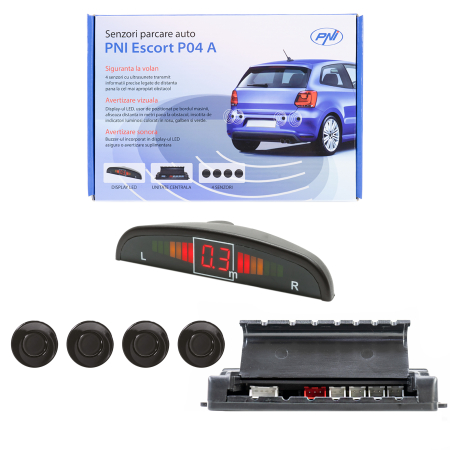 Senzori parcare - Senzori parcare auto PNI Escort P04 A cu 4 receptori