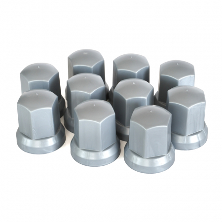 Noutati Real Auto - Set 10 Bucati Capac Plastic Pentru Prezon Roata 33" Gri 41 Mm