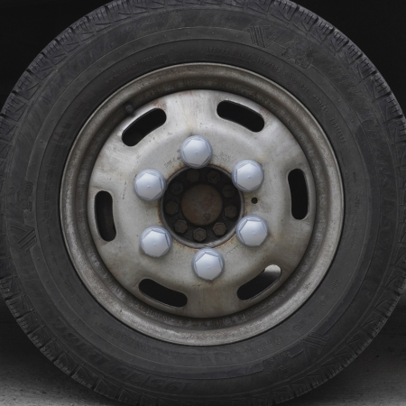 Set 10 Bucati Capac Plastic Pentru Prezon Roata Cu Indicator 32" Gri 41 Mm [2]