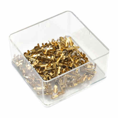 Set 100 Papuci Electrici Terminali Neizolati Tata 2.8X0.5Mm [0]