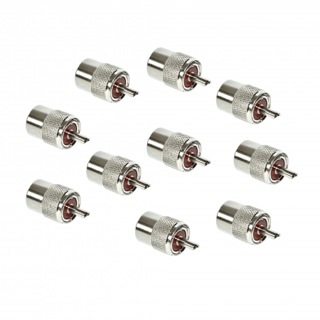 Statie  Radio - Set 10bc Mufe PL259 pentru cablu RG58