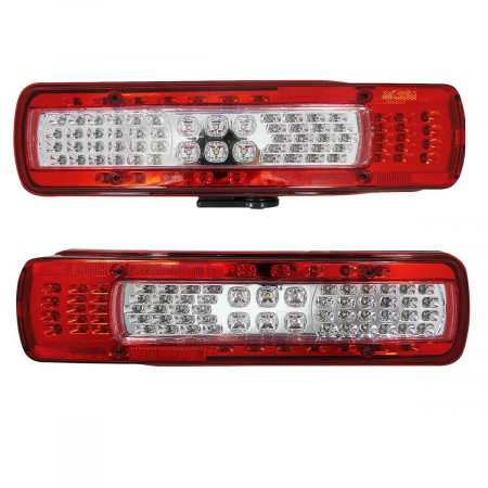 Accesorii Camioane - Set 2 Auto LED Lampi Spate Stanga Si Dreapta, LED SMD, 24V, Compatibile Volvo FH4 2013+