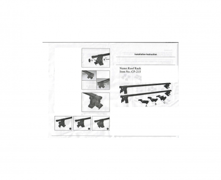 Set 2 bare portbagaj transversale cu trei tipuri de prindere 120cm [3]