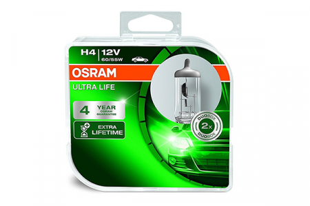 Electronice si electrice auto - Set 2 Becuri 12V H4 60/55 W Ultra Life Osram