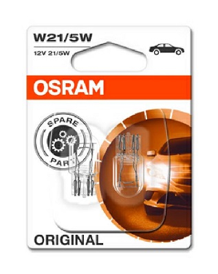Set 2 Becuri 12V W21/5W Original Blister Osram [1]