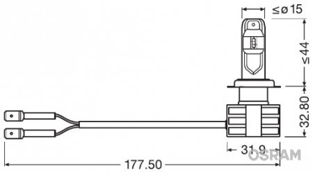 Set 2 Becuri Led 12/24V (H7) Far Osram [3]