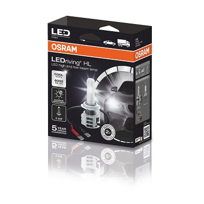 Set 2 Becuri Led 12/24V (H7) Far Osram [1]