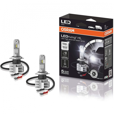 Set 2 Becuri Led 12/24V (H7) Far Osram [0]