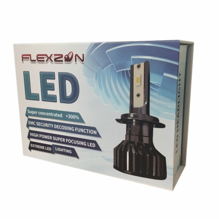 Set 2 Becuri led Auto Mini H4 12V 50W 12000lm Can bus [4]