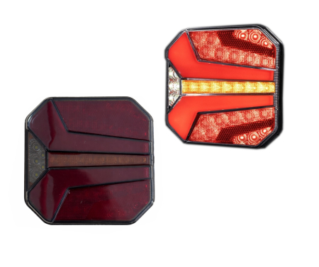 Electronice si electrice auto - Set 2 bucati lampi LED semnalizare dinamica 24V – NEON, stop, pozitie, semnal secvential