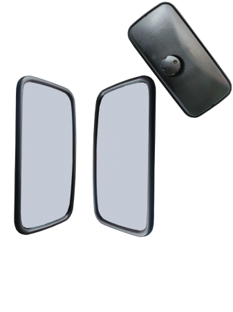 Alte accesorii - Set 2  Oglinzi exterioare   384 mm x 190 mm pentru camion, autobuz, utilaje de constructii si agricole, excavatoare, rulote si altele.