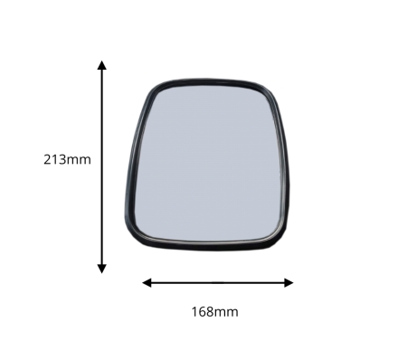Set 2 bucati Oglinzi universala exterioara laterala cu unghi larg pentru vedere inapoi 213 mm x 168 mm pentru camion, motostivuitor, utilaje de constructii si agricole, excavatoare, rulote si altele. [1]