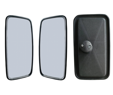 Oglinzi auto si accesorii - Set 2 bucati Oglinda universala exterioara laterala retrovizoare 335 mm x 190 mm pentru camioane, autobuze, utilaje de constructii si agricole, excavatoare, rulote etc.