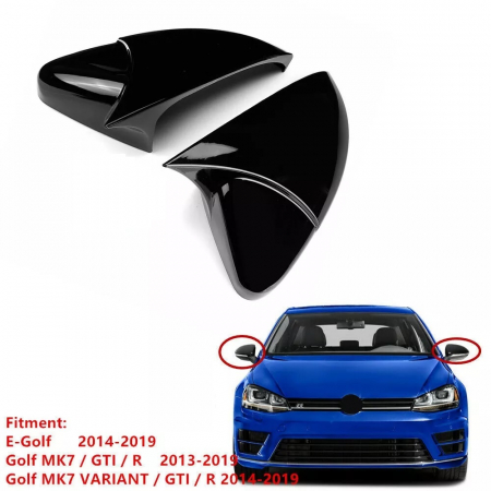 Set 2 Capace pentru Oglinzi, Tip Batman Compatibile Volkswagen VW GOLF 7 7.5 E-GOLF 2013-2020 [10]