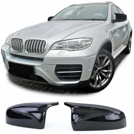 Noutati Flexzon - Set 2 Capace pentru Oglinzi, Tip Batman M Compatibile BMW X5 E70 X6 E71