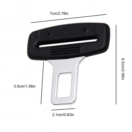 Set 2 cleme anulare sunet pentru centura de siguranta auto [1]