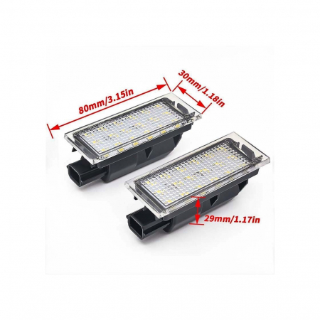 Set 2 lampi LED numar compatibila DACIA Logan II Facelift 2016-2020 [2]