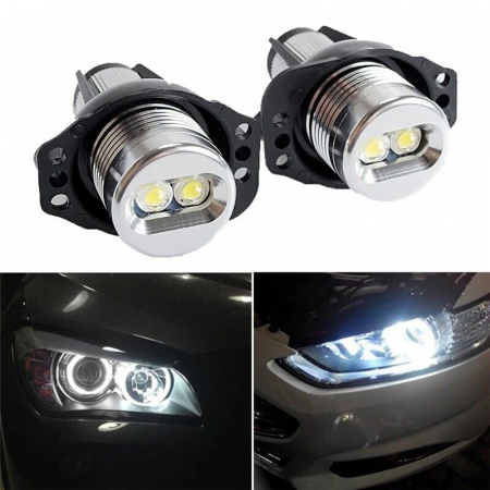 Electronice si electrice auto - Set 2 LED becuri Angel Eyes, 12V pentru BMW E90 E91 cu Canbus