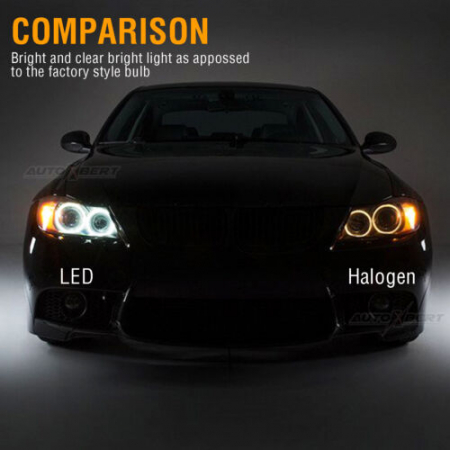 Set 2 LED becuri Angel Eyes, 12V pentru BMW E90 E91 cu Canbus [5]