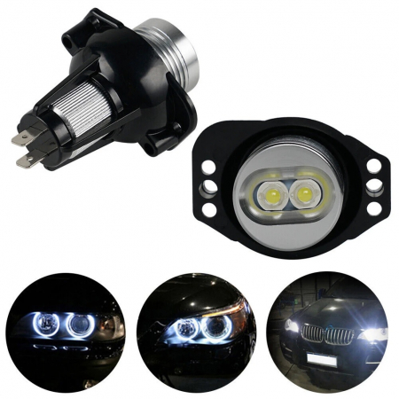 Set 2 LED becuri Angel Eyes, 12V pentru BMW E90 E91 cu Canbus [1]