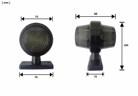 Set Lampi led Laterale, pentru Remorca, Camion, alb si rosu, 12-24V [1]