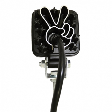 Set 2 LED Mini Proiectore  27W , 6x6 cm , 12/24V , Lumina Alba 6500K [2]