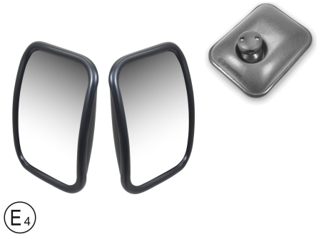 Alte accesorii - Set 2 oglinzi retrovizoare exterioare universale laterale cu unghi larg 22 x 17 cm - Aprobare E4