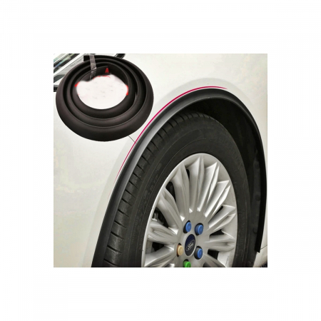 Noutati Real Auto - Set 2 ornamente protectie aripa din cauciuc 1,6mx2,5cm culoare Neagra