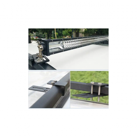 Set 2 suporti proiectoare LED BAR universal pentru prindere de bare longitudinale [4]
