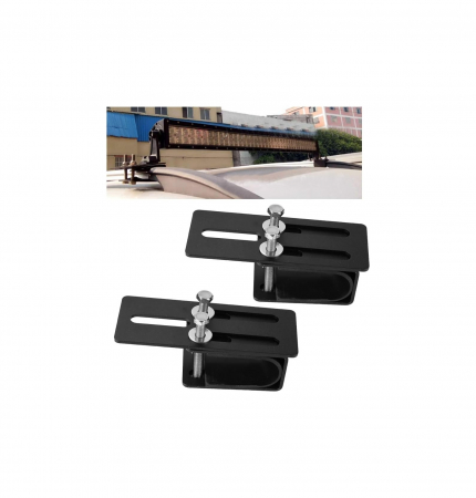 Proiectoare, lampi si leduri - Set 2 suporti proiectoare LED BAR universal pentru prindere de bare longitudinale