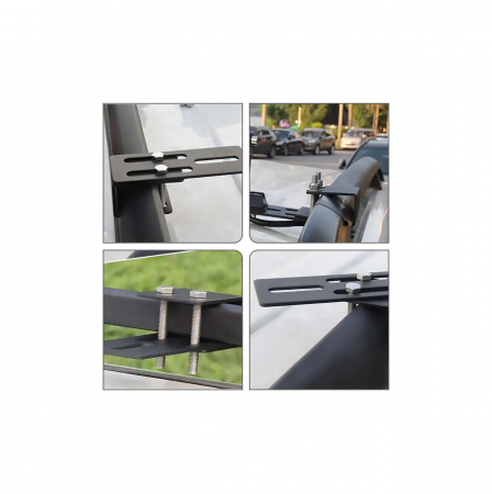 Set 2 suporti proiectoare LED BAR universal pentru prindere de bare longitudinale [3]